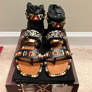 Valentino Garavani - Studded Open Toe Sandal